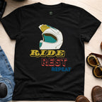 RIDE REST REPEAT Cotton T-shirt