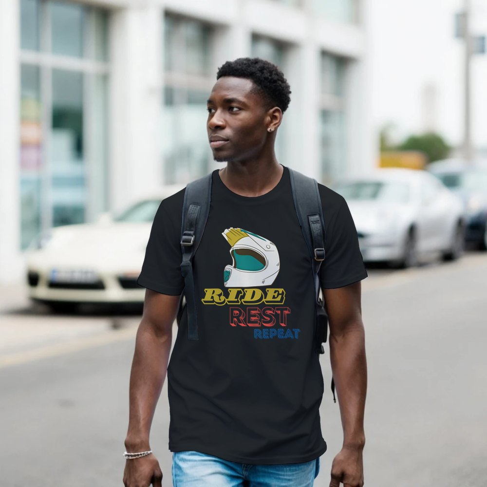 RIDE REST REPEAT Cotton T-shirt
