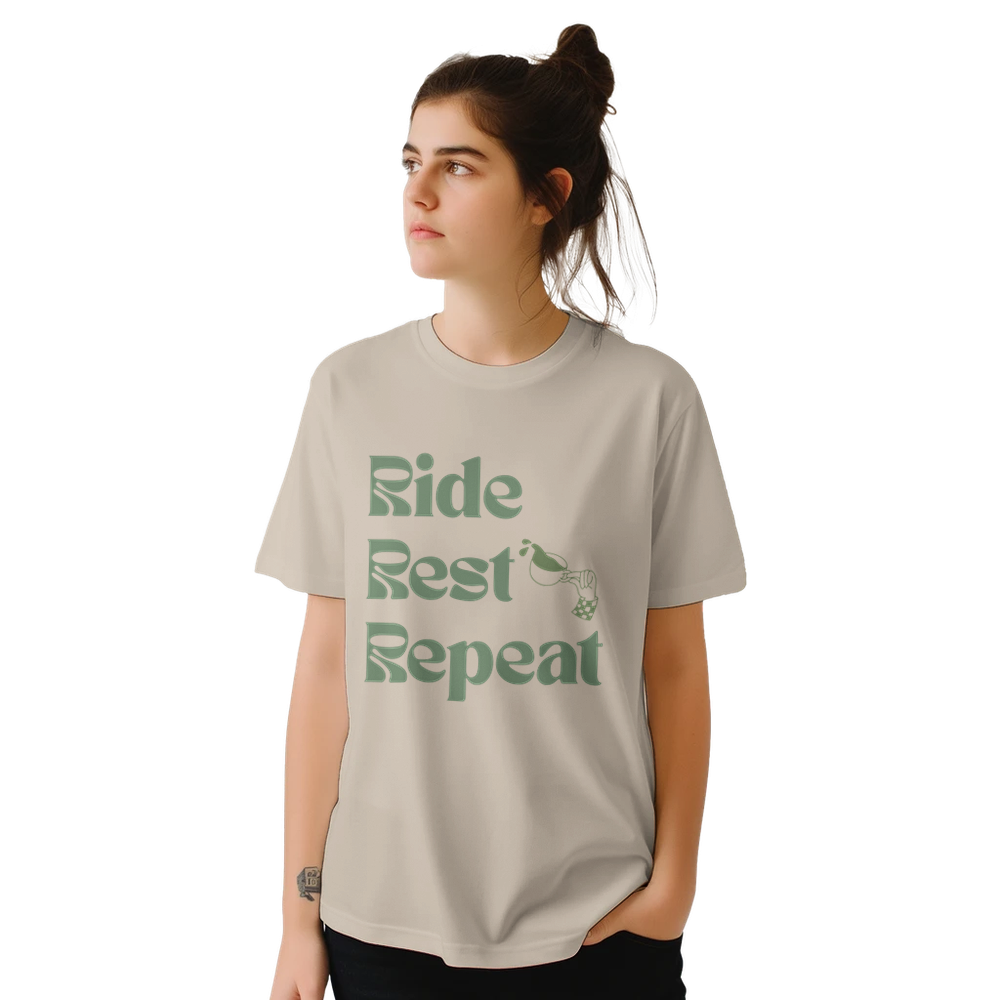 RIDE REST REPEAT Soft Cotton T-shirt